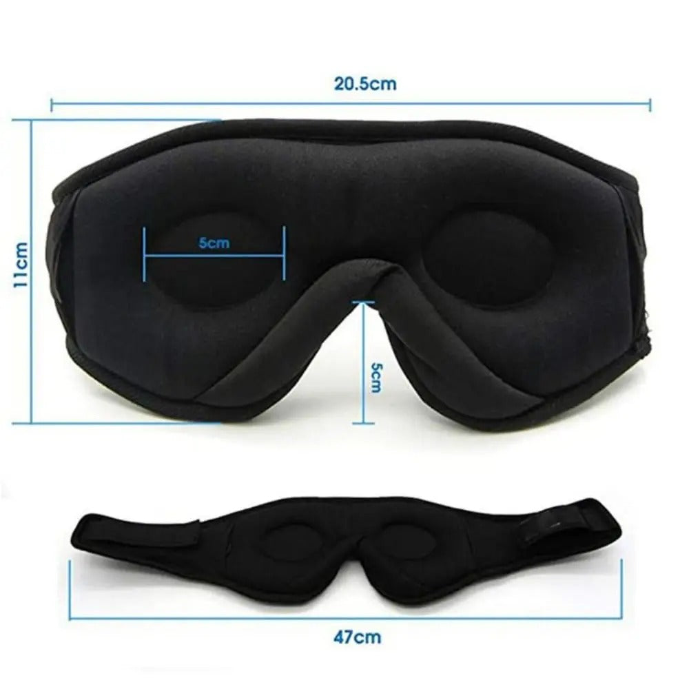 Sleep Mask with Built-in Flat Cushion Headphones for Comfortable Audio Sleep, Ideal for Listening to Stories & Relaxing Music Without Ear Pain from AirPods