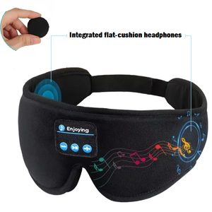 Sleep Mask with Built-in Flat Cushion Headphones for Comfortable Audio Sleep, Ideal for Listening to Stories & Relaxing Music Without Ear Pain from AirPods